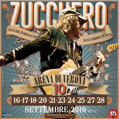 Zucchero “Sugar” Fornaciari 10 Extraordinary Shows At The Verona Arena