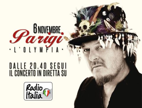 Radio Italia will broadcast the Olympia show live from 8:40 pm on November 6th