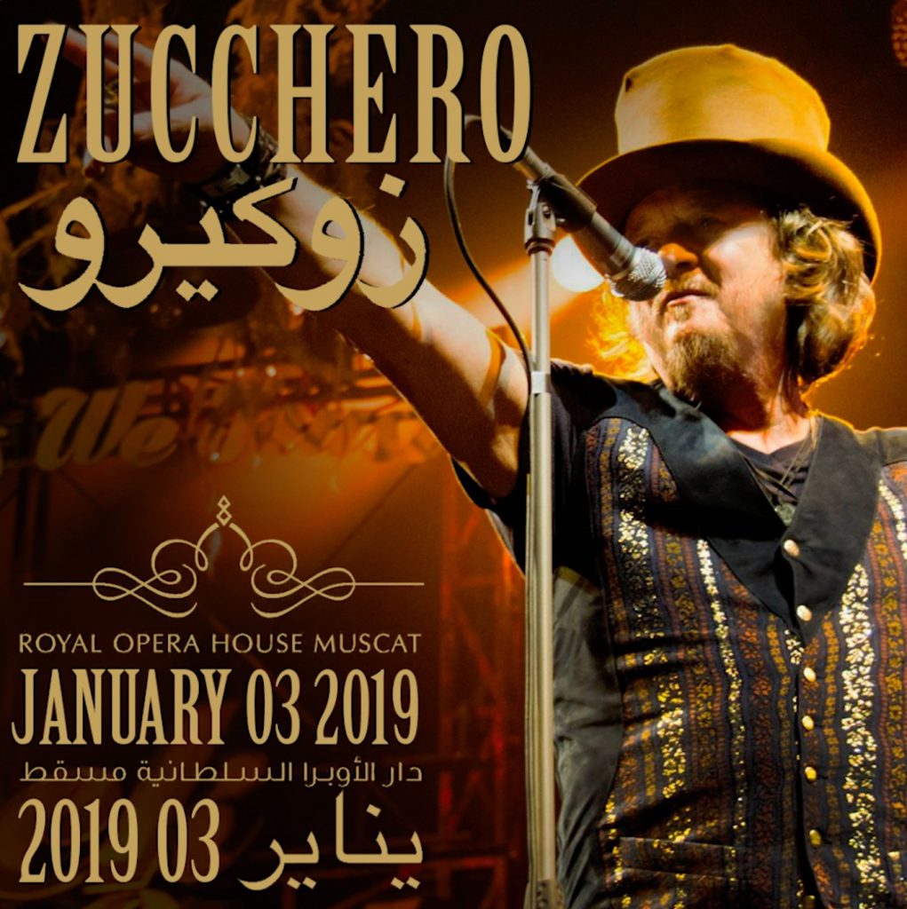 Zucchero live in Oman, Royal Opera House Muscat Zucchero Sugar