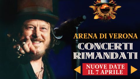 The 14 ZUCCHERO shows, scheduled at the Verona Arena from 23 April 2021, have been postponed