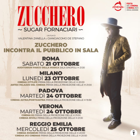 Zucchero meets the public at the cinema