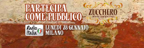 Partecipa come pubblico allo Zucchero Day di Radio Italia