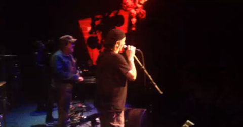 Jimmy Lafave sul palco con Zucchero