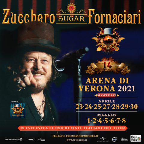 RINVIATI AD APRILE E MAGGIO 2021 I 14 SHOW IN ANTEPRIMA ESCLUSIVA DEL D.O.C. WORLD TOUR ALL’ARENA DI VERONA