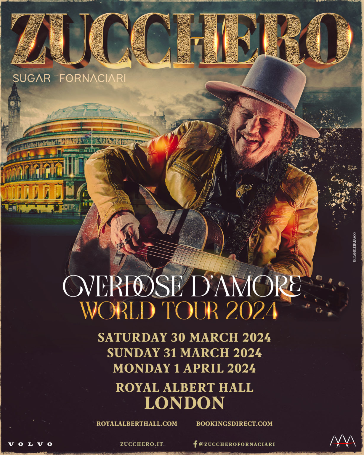 Overdose D’Amore World Tour 2024 Zucchero Sugar Fornaciari